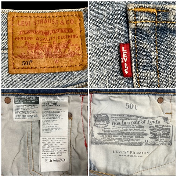Levi’s limited 501 Womens High Rise Shorts Bin-E Rare Sz W29 (31in measurement) - Picture 3 of 10